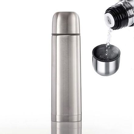 Thermos Bouteille isotherme - KENZ/ LUXUS - 750ml - Acier inoxydable - Chaud/Froid - Bouchon tasse thumbnail 1