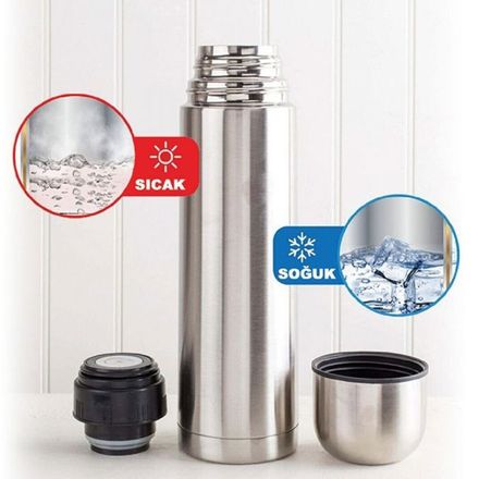 Thermos Bouteille isotherme - KENZ/ LUXUS - 750ml - Acier inoxydable - Chaud/Froid - Bouchon tasse thumbnail 3
