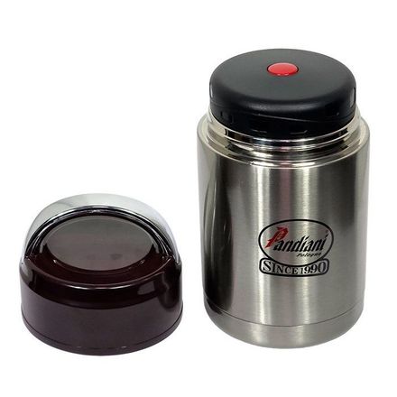 Lunch box, Bocal alimentaire - 600ml - Acier inoxydable - Design contemporain thumbnail 3