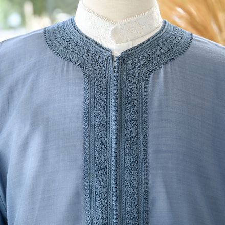 Caftan Homme En Laine De Soie thumbnail 2