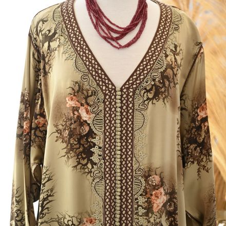 Caftan en soie thumbnail 1