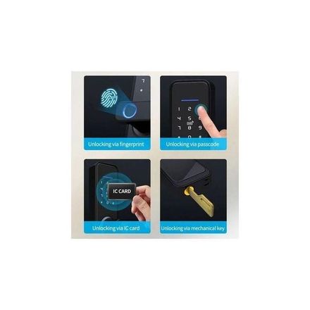 Serrure Intelligente Tactile + Caméra HD avec Tous Accessoires (WD07PB) thumbnail 4