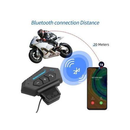 Casque Bluetooth Moto Bt12 – Étanche, Micro Intégré, Contrôle Musique+ Support Moto thumbnail 7