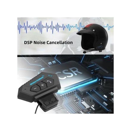 Casque Bluetooth Moto Bt12 – Étanche, Micro Intégré, Contrôle Musique+ Support Moto thumbnail 8