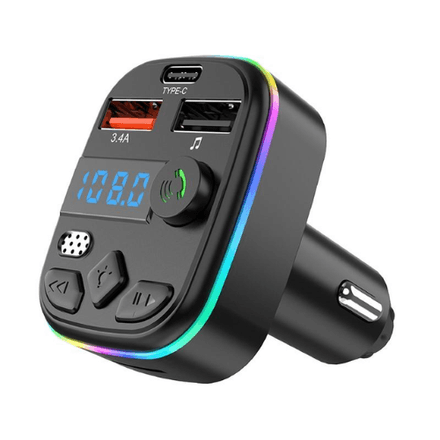 Émetteur FM/lecteur MP3 pour voiture C4 avec double port USB et port Type-C thumbnail 2