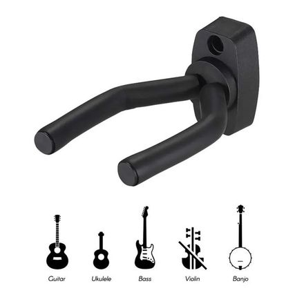 Support Mural Pour Toutes Les Guitares Taille Basse Mandoline Banjo Ukulélé thumbnail 2