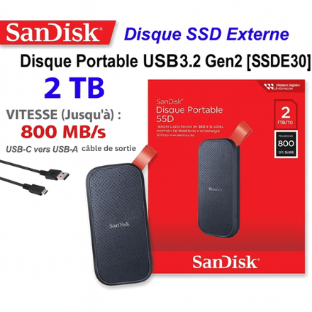 Ultra Disque Dur 2TB Externe SSD 2000GB  thumbnail 2