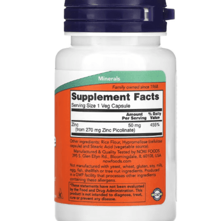Picolinate De Zinc 50 Mg - Renforce Le Système Immunitaire thumbnail 2