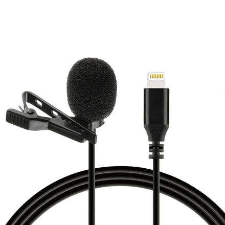 Microphone Lavalier pour Port Lightning (Iphone) thumbnail 1