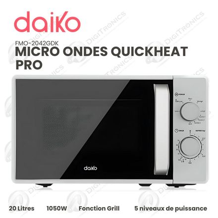 Micro-ondes Grill 20L - 1050W - 5 Niveaux thumbnail 2