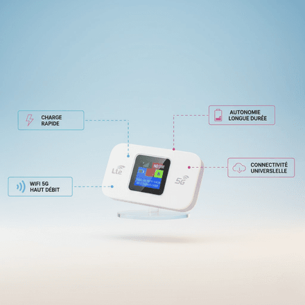 Hotspot WiFi 4G Mobile – Routeur WiFi Portable 4G LTE Haute Vitesse JioFi WD680 thumbnail 2