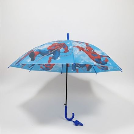 Parapluie Enfants Spiderman Avec Sifflet Protection Fun Et Design De Super Heros thumbnail 3