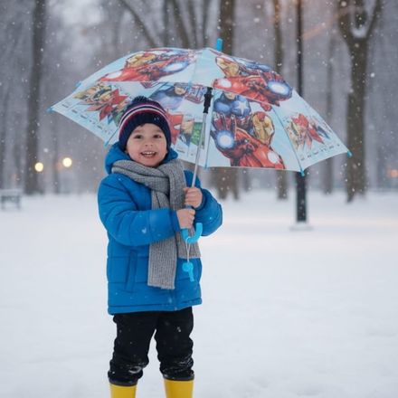 Parapluie Enfants Heroes Marvel Avec Sifflet Protection Fun Pour Petits Super Heros thumbnail 2