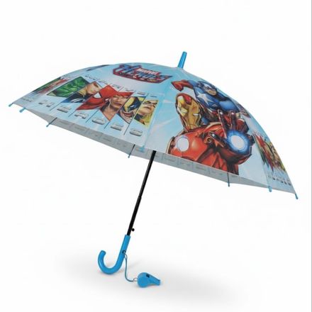 Parapluie Enfants Heroes Marvel Avec Sifflet Protection Fun Pour Petits Super Heros thumbnail 3