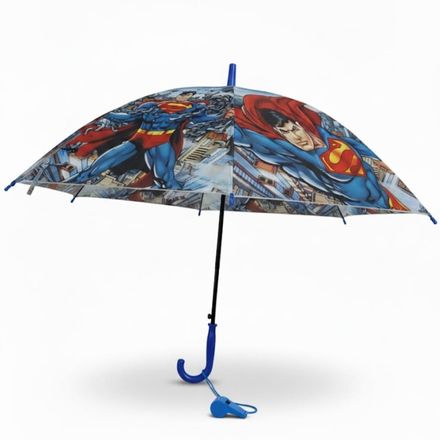 Parapluie Enfants Superman Avec Sifflet Protection Fun Pour Petits Super Heros thumbnail 3