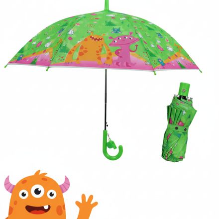 Parapluie Enfants Petit Monstre Avec Sifflet Design Amusant Et Protection Ludique thumbnail 3