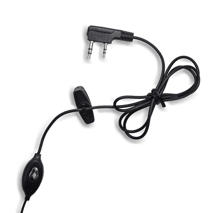 Casque Talkie-Walkie 2 Broches K-Port avec Micro-Haut-Parleur – Compatible Baofeng UV-5R, UV-82, BF-888S thumbnail 1