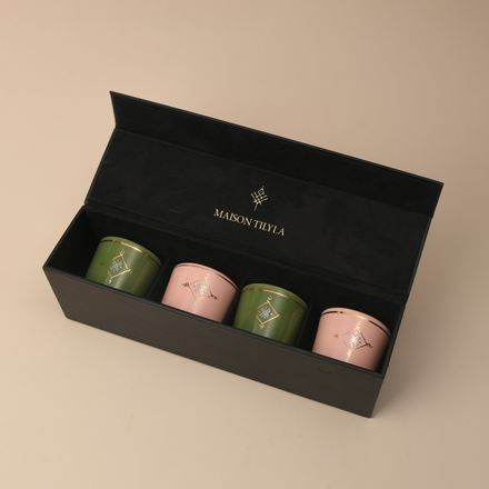 Coffret Rituel Café – Tasses artisanales peintes à la main avec touches d’or thumbnail 2