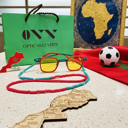 Lunettes de soleil – Édition Maroc 🇲🇦 avec Chaîne décorative OFFERTE thumbnail 4