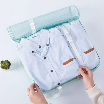 Pack 7Pcs Sac de Rangement pour Voyage de Valise VERT, Organisateur de vêtements thumbnail 7