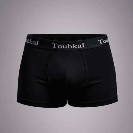 Boxer Ajusté Homme Uni - Noir thumbnail 2