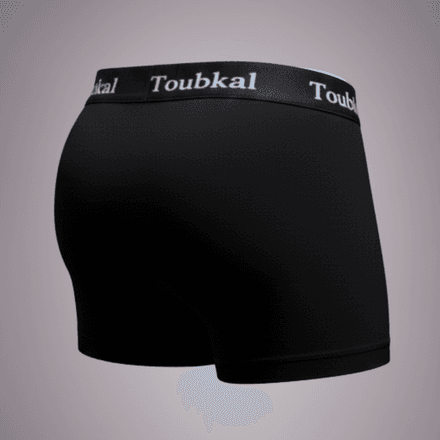 Boxer Ajusté Homme Uni - Noir thumbnail 4