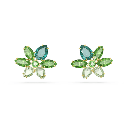 Boucles d'oreilles GEMA - Métal Doré et Cristaux thumbnail 4