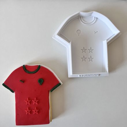 Set Emporte Pièces + Tampon Maillot Du Maroc thumbnail 1