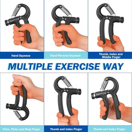 Hand Grip Réglable Pro | Renforcement Mains, Poignets Et Avant-bras 5–60 Kg thumbnail 6