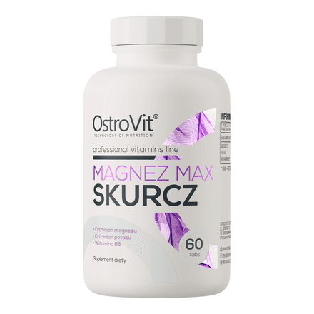 Magnesium Max Skurcz 60 Tabs | Magnésium, Potassium & Vitamine B6 thumbnail 1