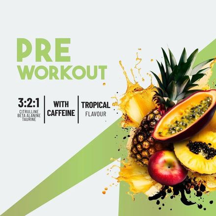 Pre-workout 400 G Tropical 50 Servings  thumbnail 4