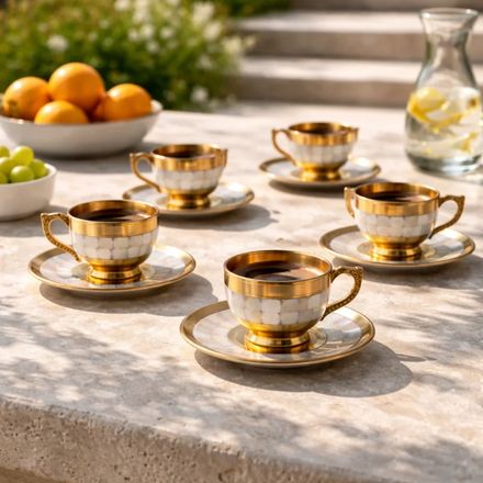 The Slow Coffee Set ( 4 Tasses + 4 Sous-tasses ) thumbnail 4