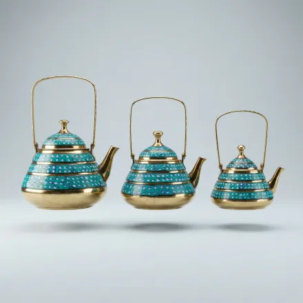 The Tuغquoise Coffee / Teapot ( Set Of 3 ) thumbnail 3