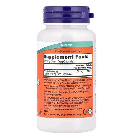 Zinc Picolinate 50 Mg – Haute Absorption – 120 Capsules Végétales thumbnail 3
