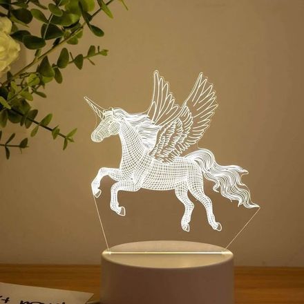 3d Unicorn Night Light thumbnail 1