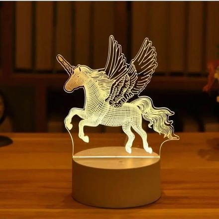 3d Unicorn Night Light thumbnail 2