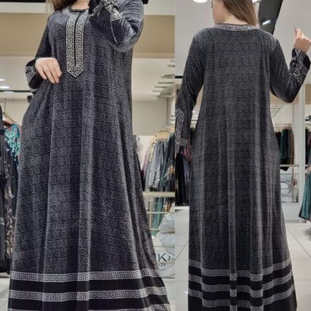 عباية مخملية للعيد و الافراح thumbnail 2