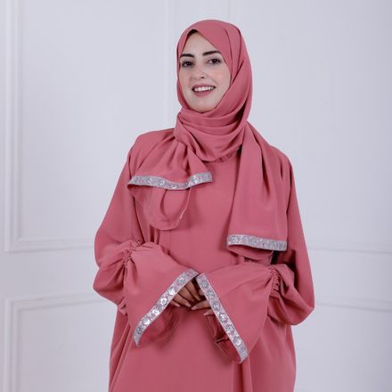 Abaya De Prière-rose Poudré thumbnail 4
