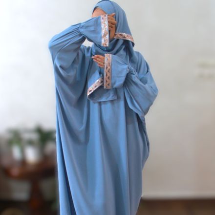 Abaya De Prière - Bleu thumbnail 3