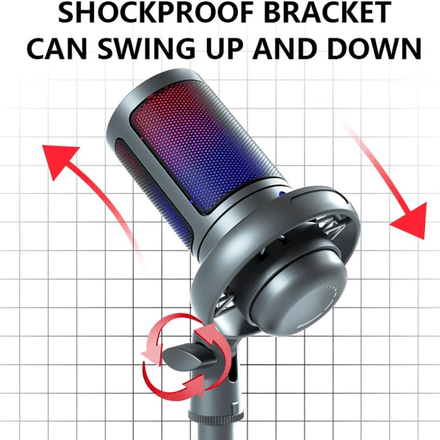 Microphone Usb Condenser Pour Pc thumbnail 3