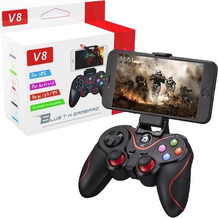 Manette de jeu sans fil V8 – Compatible PC iPhone Android PS3 thumbnail 1