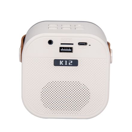 Enceinte Karaoké Mini Bluetooth – 2 Micros, Voix Changeante Et Led thumbnail 3