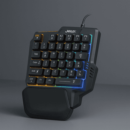 Clavier Gamer À Une Main K601 – Rgb Rétroéclairé thumbnail 1