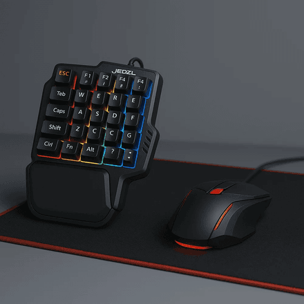 Clavier Gamer À Une Main K601 – Rgb Rétroéclairé thumbnail 3