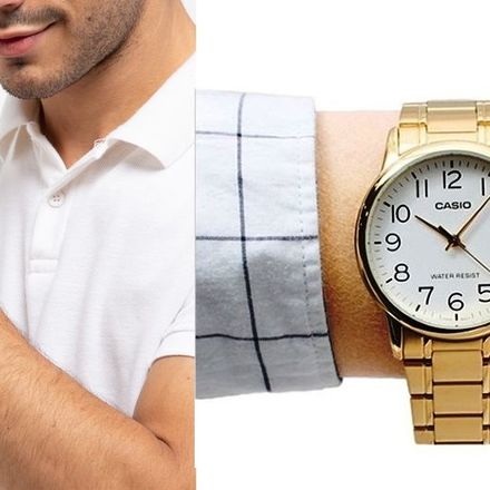 Montre À Quartz Pour Homme Affichage Analogique Et Bracelet En Acier Inoxydable-mtp-v002g-7b2udf thumbnail 4