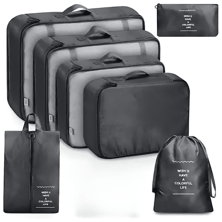 Organisateur De Voyage – Kit De 7 Sacs De Rangement thumbnail 2