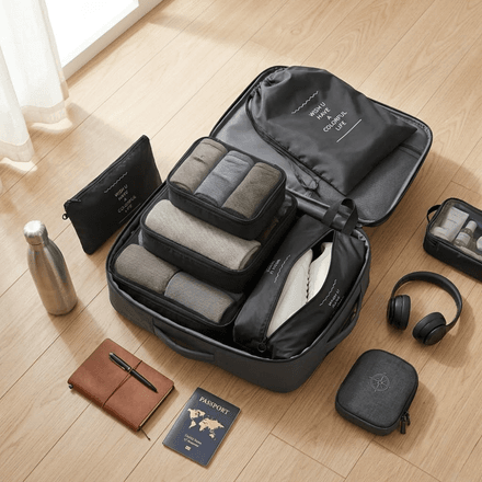 Organisateur De Voyage – Kit De 7 Sacs De Rangement thumbnail 4