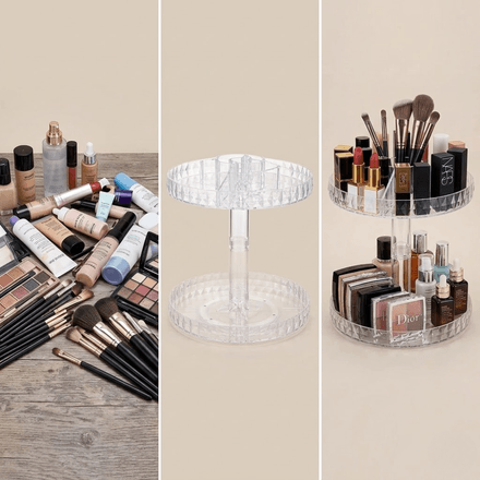 Organisateur Cosmétique Rotatif 360° pour Flacons de Maquillage - Couleur Aléatoire thumbnail 2
