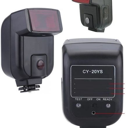 Infrarouge Déclencheur Flash 2,5 Mm Appareil Photo Pc Sync Port Pitch Réglable D'angle thumbnail 1