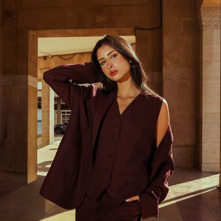 Gilet LENZO Burgundy  thumbnail 3